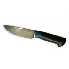 Нож СЕМИНА КАЙМАН сталь -N690, рукоять- мельхиор, стабилизированная карельская береза, черное дерево