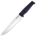 Нож KIZLYAR SUPREME ALPHA фиксированный, сталь 420HC StoneWash, Black Kraton Handle туристический нож