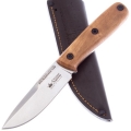 Нож KIZLYAR SUPREME COLADA фиксированный, сталь AUS-10Co StoneWash, Walnut Handle, Leather Sheath туристический нож