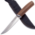 Нож KIZLYAR SUPREME MALAMUT фиксированный, сталь AUS-10Co StoneWash, Walnut Handle, Leather Sheath туристический нож
