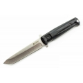 Нож KIZLYAR SUPREME TRIDENT фиксированный, сталь 420HC StoneWash, Black Kraton Handle туристический нож