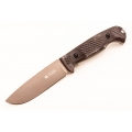 Нож KIZLYAR SUPREME URAL фиксированный, сталь AUS-8 StoneWash, Walnut Handle, Leather Sheath туристический нож